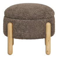 Pouf Medas, Marrone, Poliestere, 45x45x36 cm, Seven Design