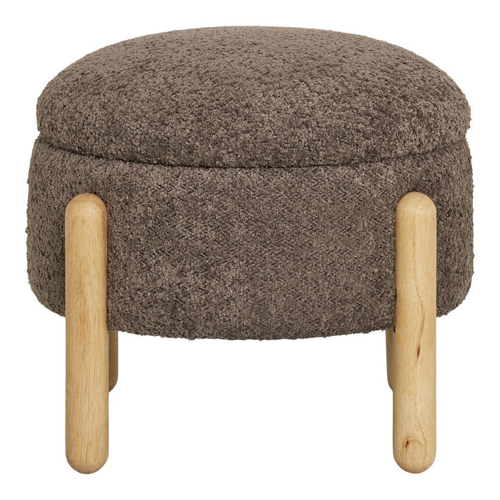 Pouf Medas, Marrone, Poliestere, 45x45x36 cm, Seven Design