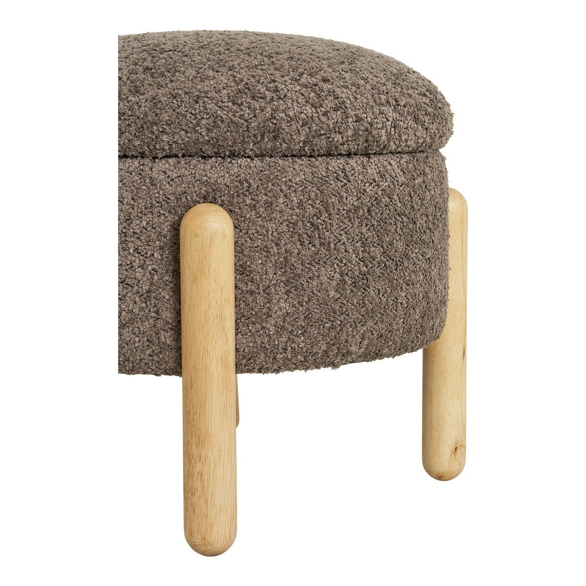 Pouf Medas, Marrone, Poliestere, 45x45x36 cm, Seven Design