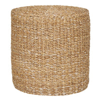 Pouf Rivera, Marrone, Alghe, 40x40x40 cm, Seven Design