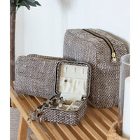 Cesto Portaoggetti Marrakech, Marrone, Poliestere, 11x11x6,5 cm, Seven Design