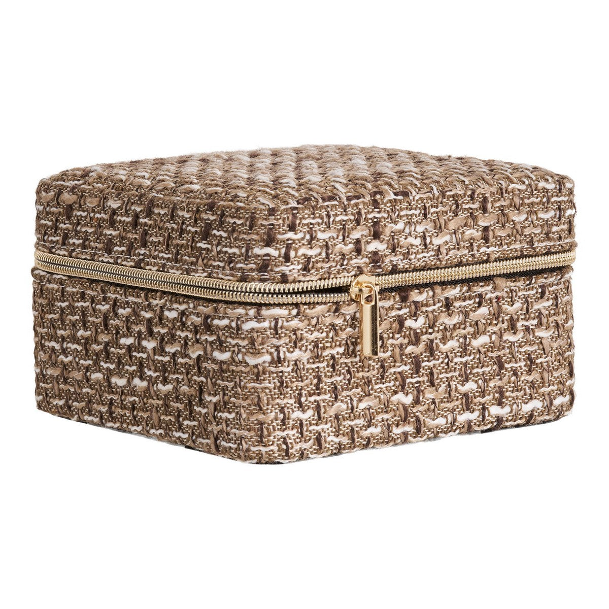 Cesto Portaoggetti Marrakech, Marrone, Poliestere, 11x11x6,5 cm, Seven Design