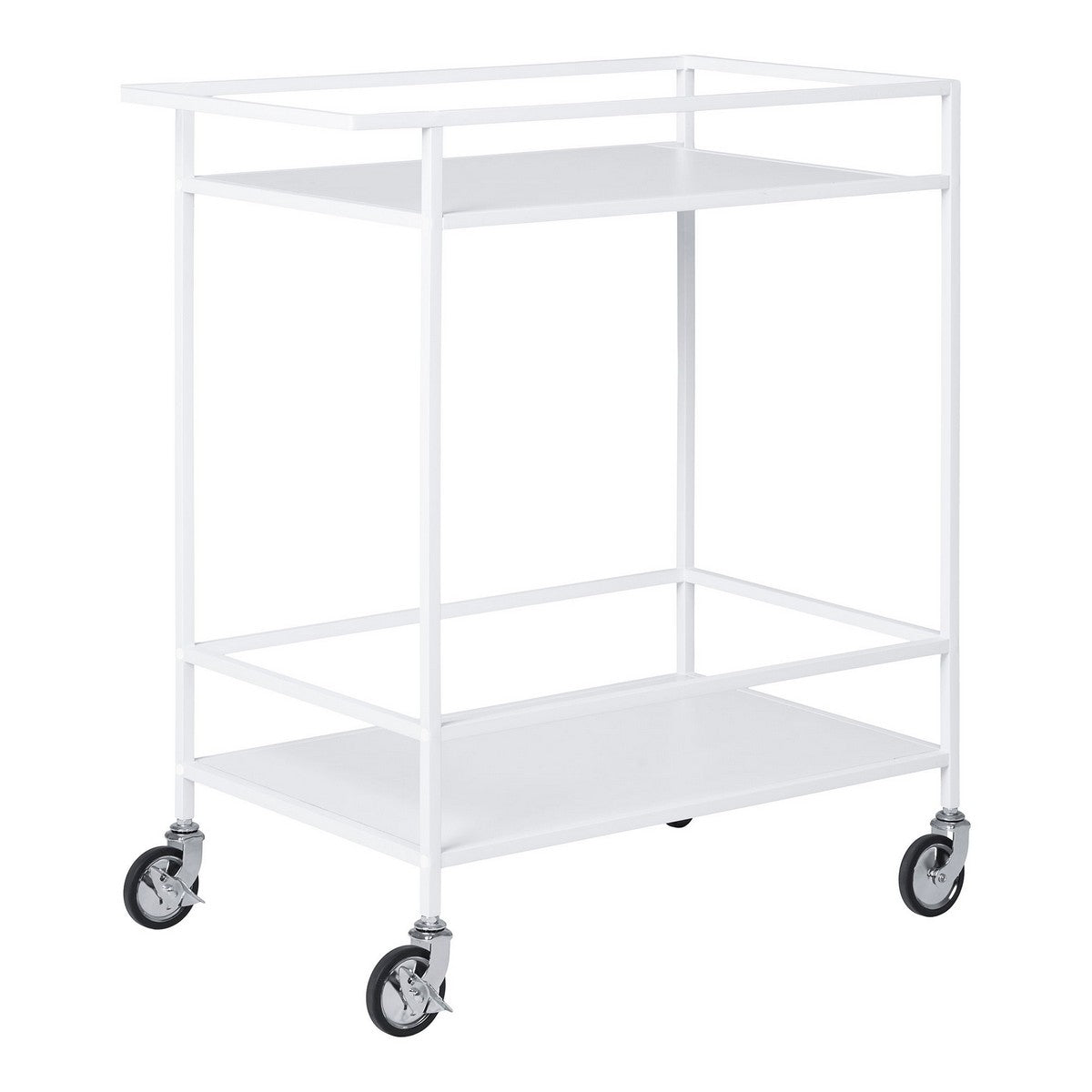 Carrello Vita, Bianco, Metallo, 40x68x79 cm, Seven Design