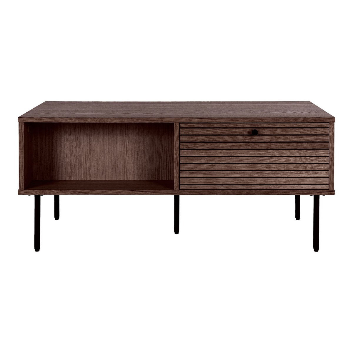 Tavolino Kyoto 1, Marrone, Legno, 100x50x45 cm, Seven Design