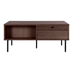 Tavolino Kyoto 1, Marrone, Legno, 100x50x45 cm, Seven Design