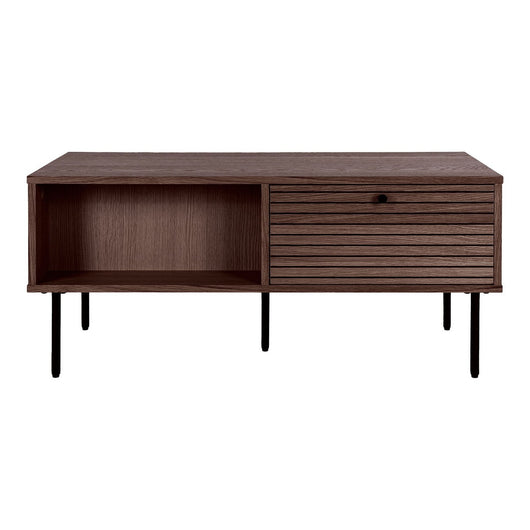 Tavolino Kyoto 1, Marrone, Legno, 100x50x45 cm, Seven Design