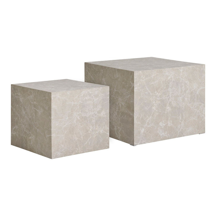 Tavolino Prague, Grigio, MDF, 50x50x40 cm, Seven Design