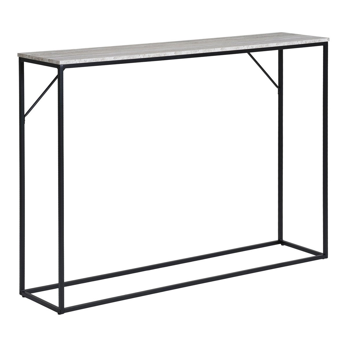 Tavolo Consolle Vita, Marrone, Metallo, 110x26x80 cm, Seven Design