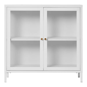 Vetrinetta Dalby, Bianco, Metallo, 80x35x80 cm, Seven Design