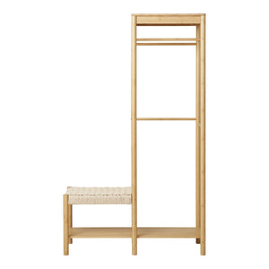 Mobile Ingresso Ember, Marrone, Bamboo, 36x95x165 cm, Seven Design