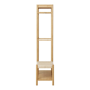 Mobile Ingresso Ember, Marrone, Bamboo, 36x95x165 cm, Seven Design