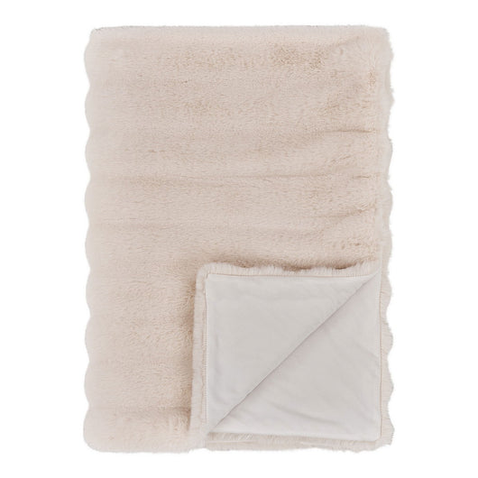 Plaid Galena, Bianco, Poliestere, 130x180x0 cm, Seven Design