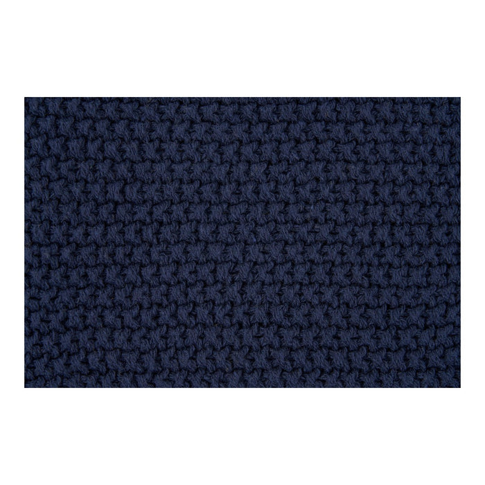 Plaid Santos, Blu, Cotone Reciclato, 130x170x0 cm, Seven Design
