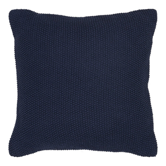 Cuscino Decorativo Santos, Blu, Cotone Reciclato, 1x45x45 cm, Seven Design