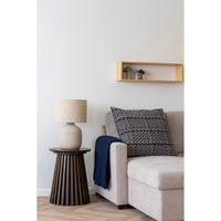 Cuscino Decorativo Santos, Blu, Cotone Reciclato, 1x45x45 cm, Seven Design