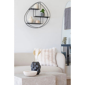 Cuscino Decorativo Galena, Bianco, Poliestere, 1x45x45 cm, Seven Design