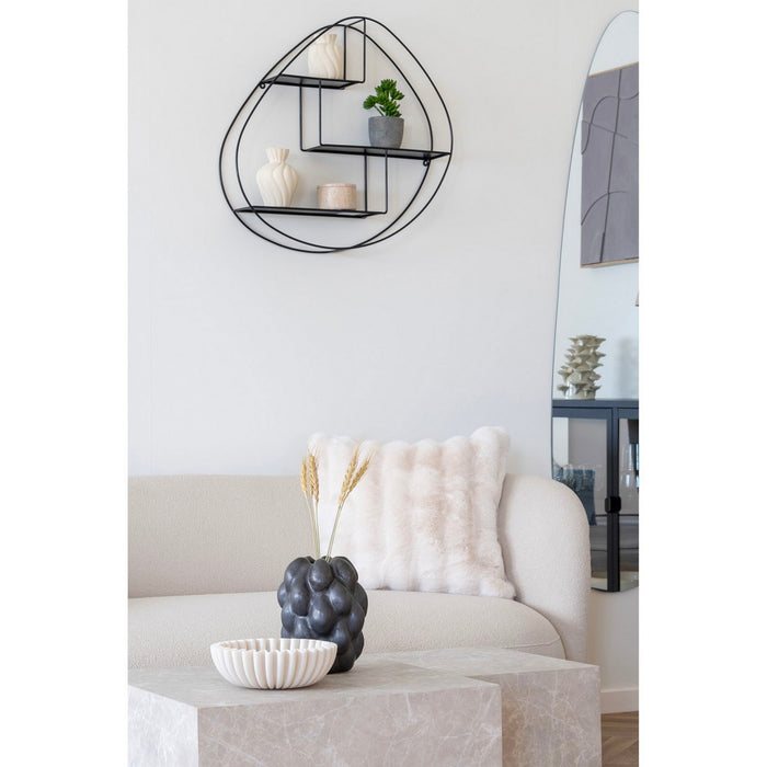 Cuscino Decorativo Galena, Bianco, Poliestere, 1x45x45 cm, Seven Design