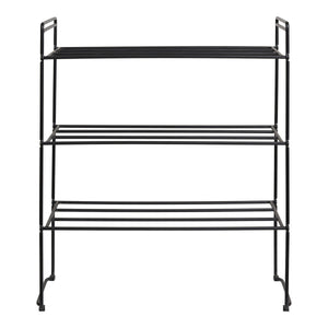 Scarpiera Swansea, Nero, Metallo, 49,5x25x60 cm, Seven Design