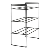 Scarpiera Swansea, Nero, Metallo, 49,5x25x60 cm, Seven Design