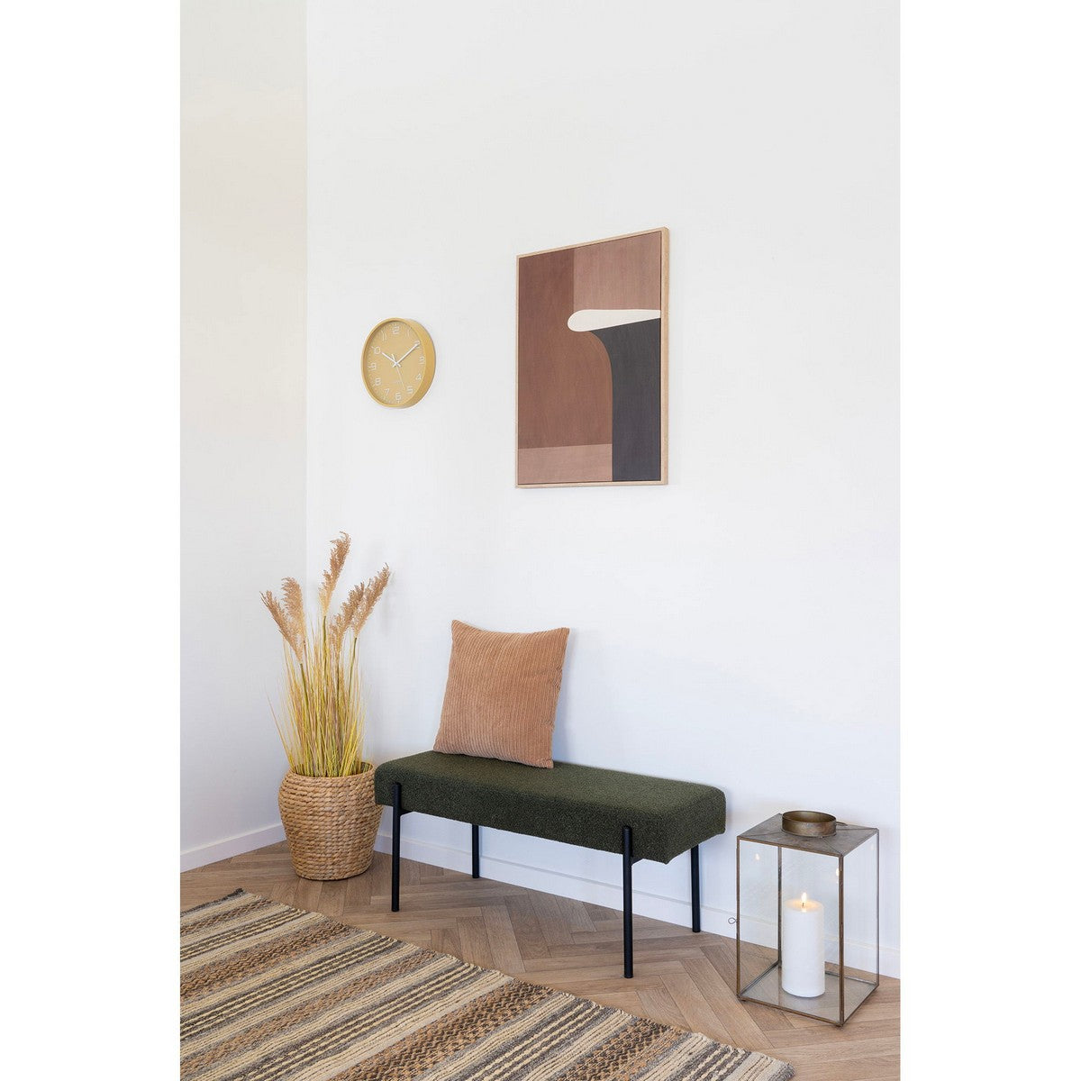 Orologio da Parete Rosolini, Arancione, Plastica, 30x4x30 cm, Seven Design