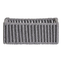 Set di 3 Cesti Portaoggetti Arese, Grigio, Cotone, 26x36x14 cm, Seven Design
