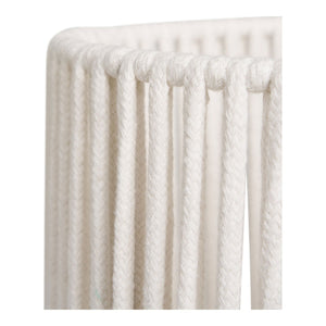 Set di 2 Cesti Portaoggetti Arese, Bianco, Cotone, 25,5x38x18 cm, Seven Design