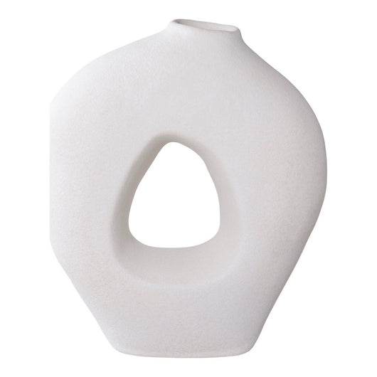 Vaso Decorativo Milano, Bianco, Ceramica, 24x10,5x27,8 cm, Seven Design