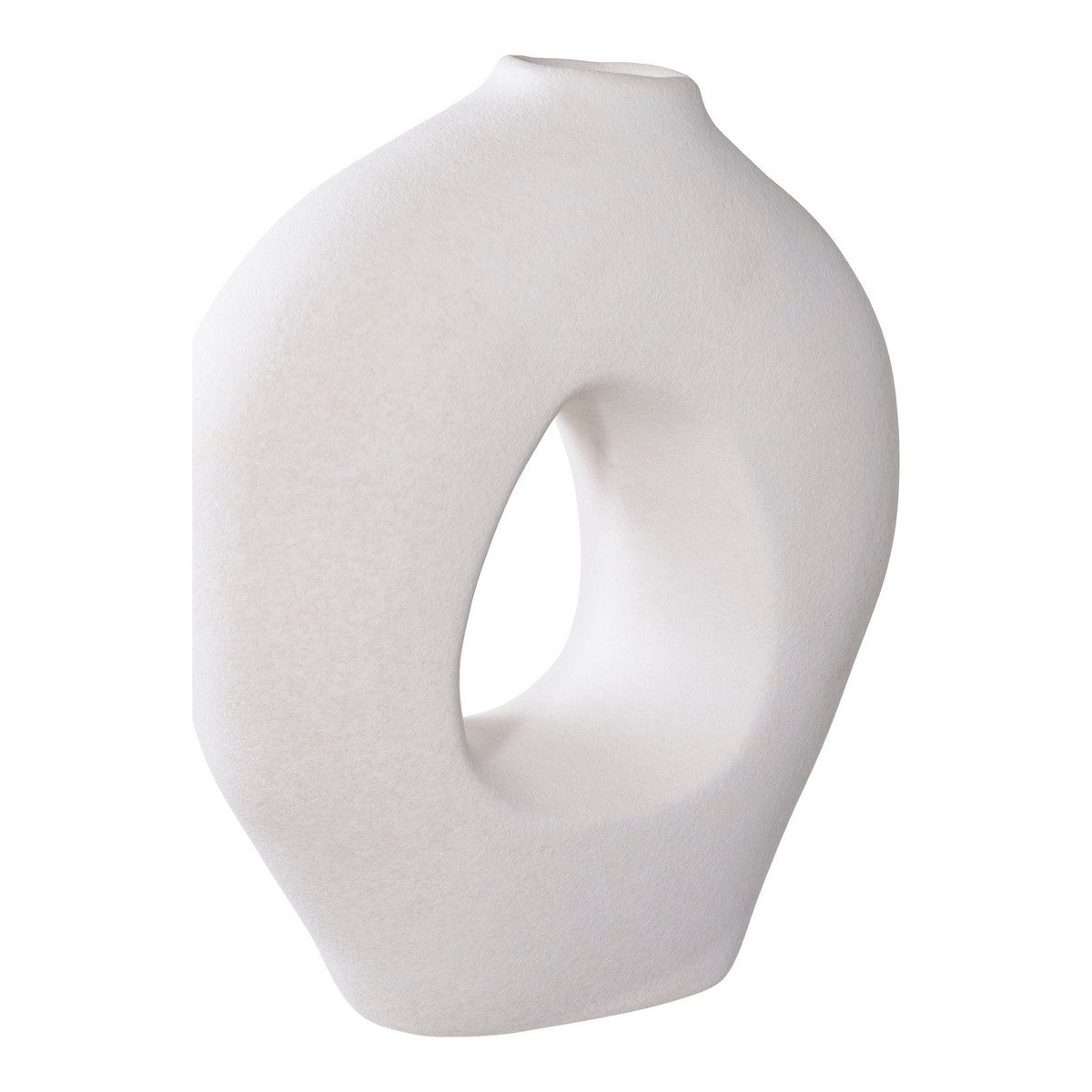 Vaso Decorativo Milano, Bianco, Ceramica, 24x10,5x27,8 cm, Seven Design