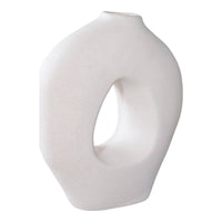 Vaso Decorativo Milano, Bianco, Ceramica, 24x10,5x27,8 cm, Seven Design