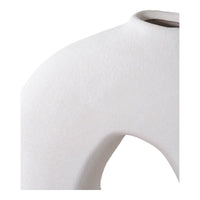 Vaso Decorativo Milano, Bianco, Ceramica, 24x10,5x27,8 cm, Seven Design
