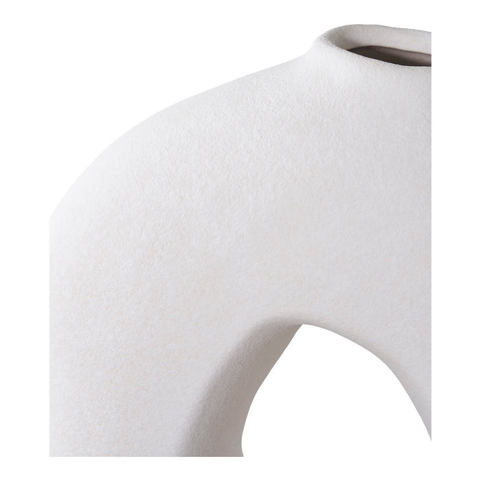 Vaso Decorativo Milano, Bianco, Ceramica, 24x10,5x27,8 cm, Seven Design