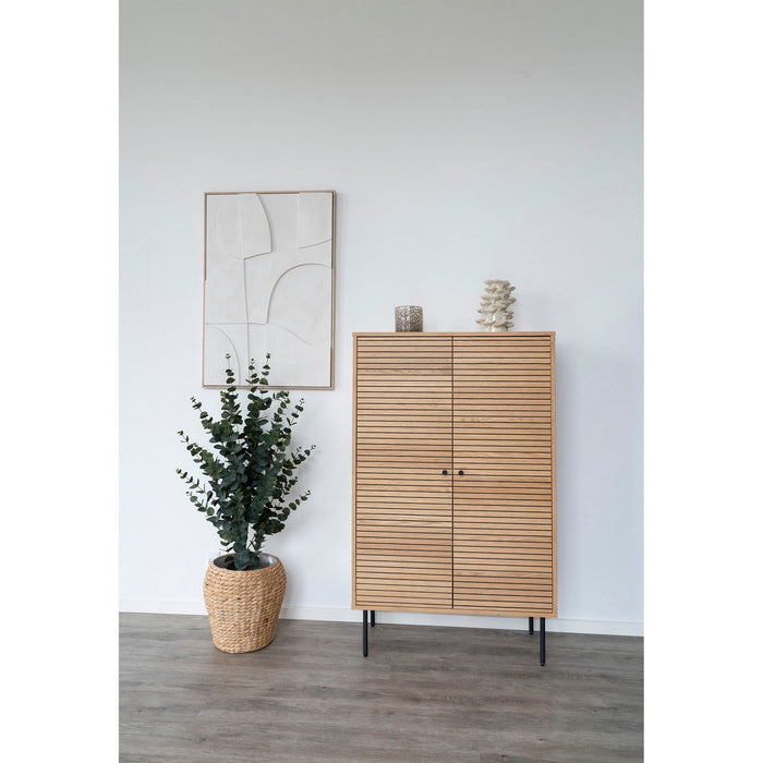 Vaso Decorativo Livorno, Beige, Gres, 18x15x24 cm, Seven Design