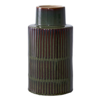 Vaso Decorativo Arese, Verde, Ceramica, 16x16x30 cm, Seven Design