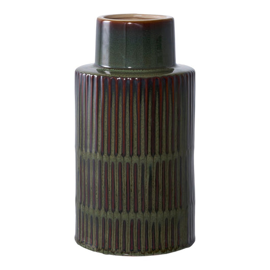 Vaso Decorativo Arese, Verde, Ceramica, 16x16x30 cm, Seven Design