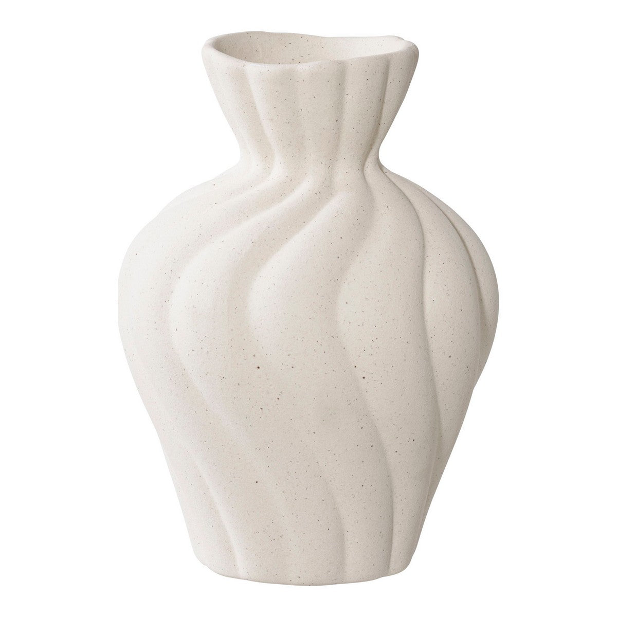 Vaso Decorativo Varese, Bianco, Ceramica, 11x10,5x15 cm, Seven Design