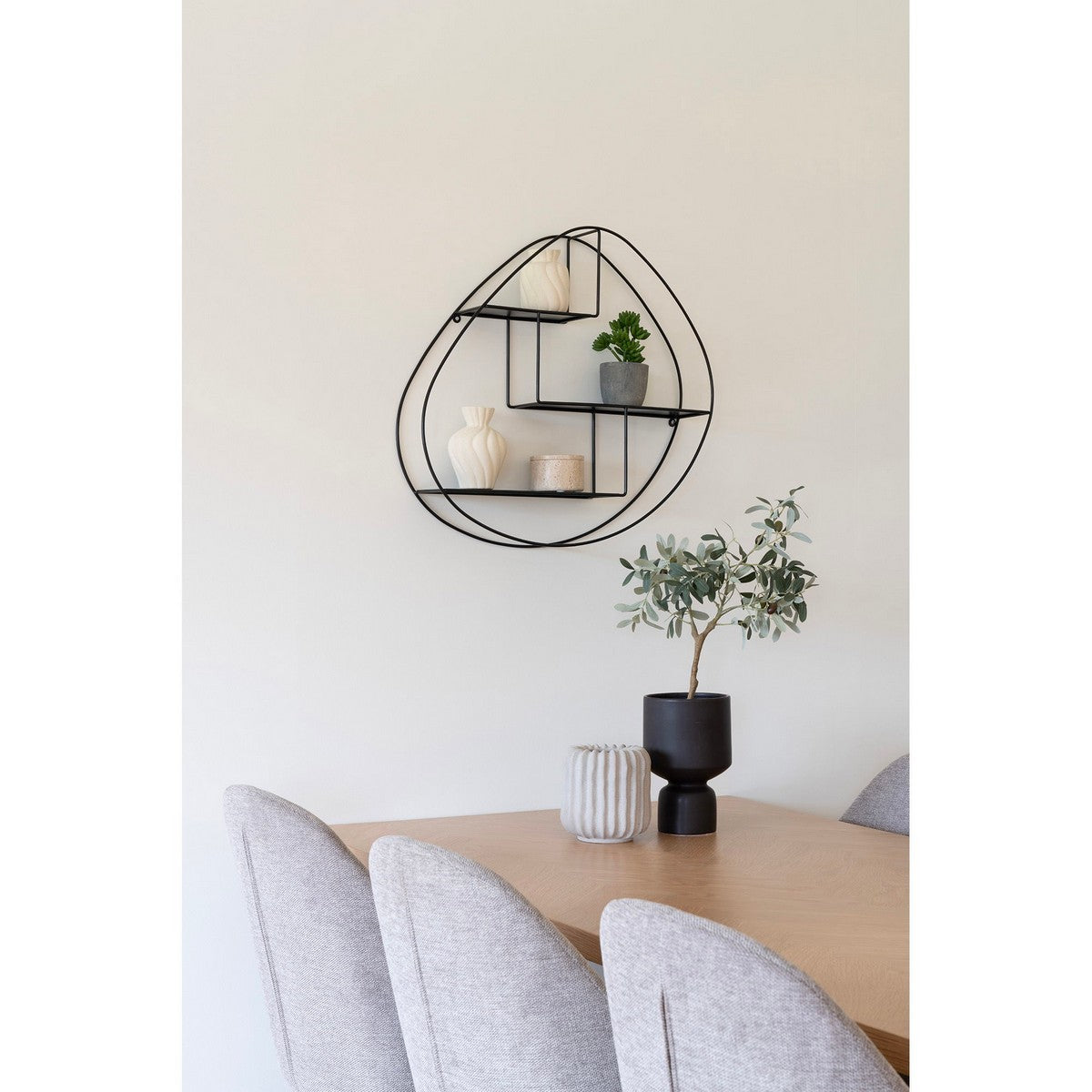 Vaso Decorativo Varese, Bianco, Ceramica, 11x10,5x15 cm, Seven Design