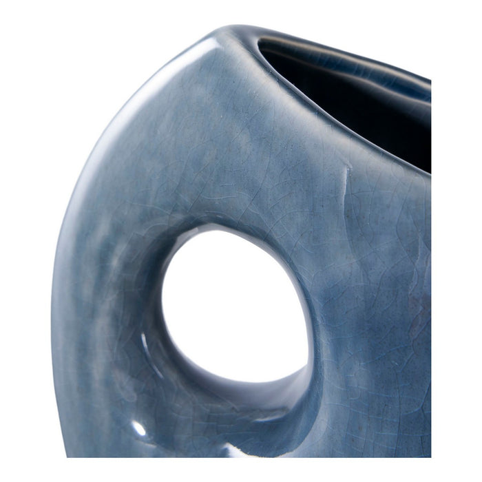 Vaso Decorativo Garda, Blu, Ceramica, 7x14x18 cm, EPIKASA