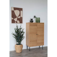 Vaso Decorativo Lugano, Verde, Vetro, 21,5x12x26,5 cm, Seven Design