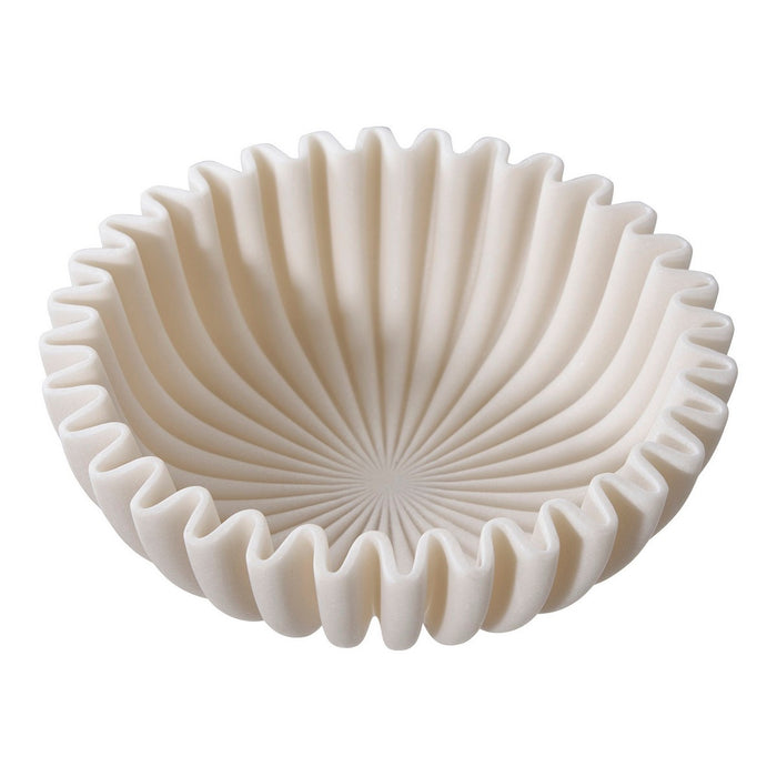 Vaso Decorativo Salt, Beige, Poliresina, 20x20x6,5 cm, Seven Design