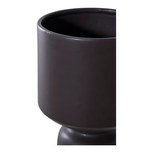 Vaso Decorativo Sea, Nero, Ceramica, 15x15x23,5 cm, Seven Design