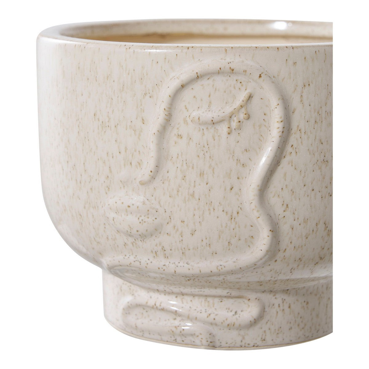 Vaso Decorativo Sun, Beige, Ceramica, 15x15x12 cm, Seven Design