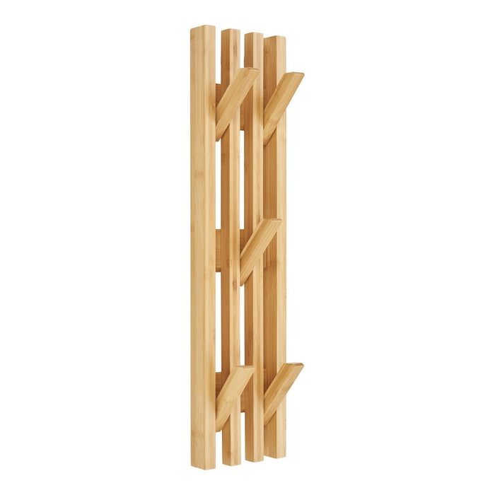 Appendiabiti da Parete Ember, Marrone, Bamboo, 14x9,5x60 cm, Seven Design