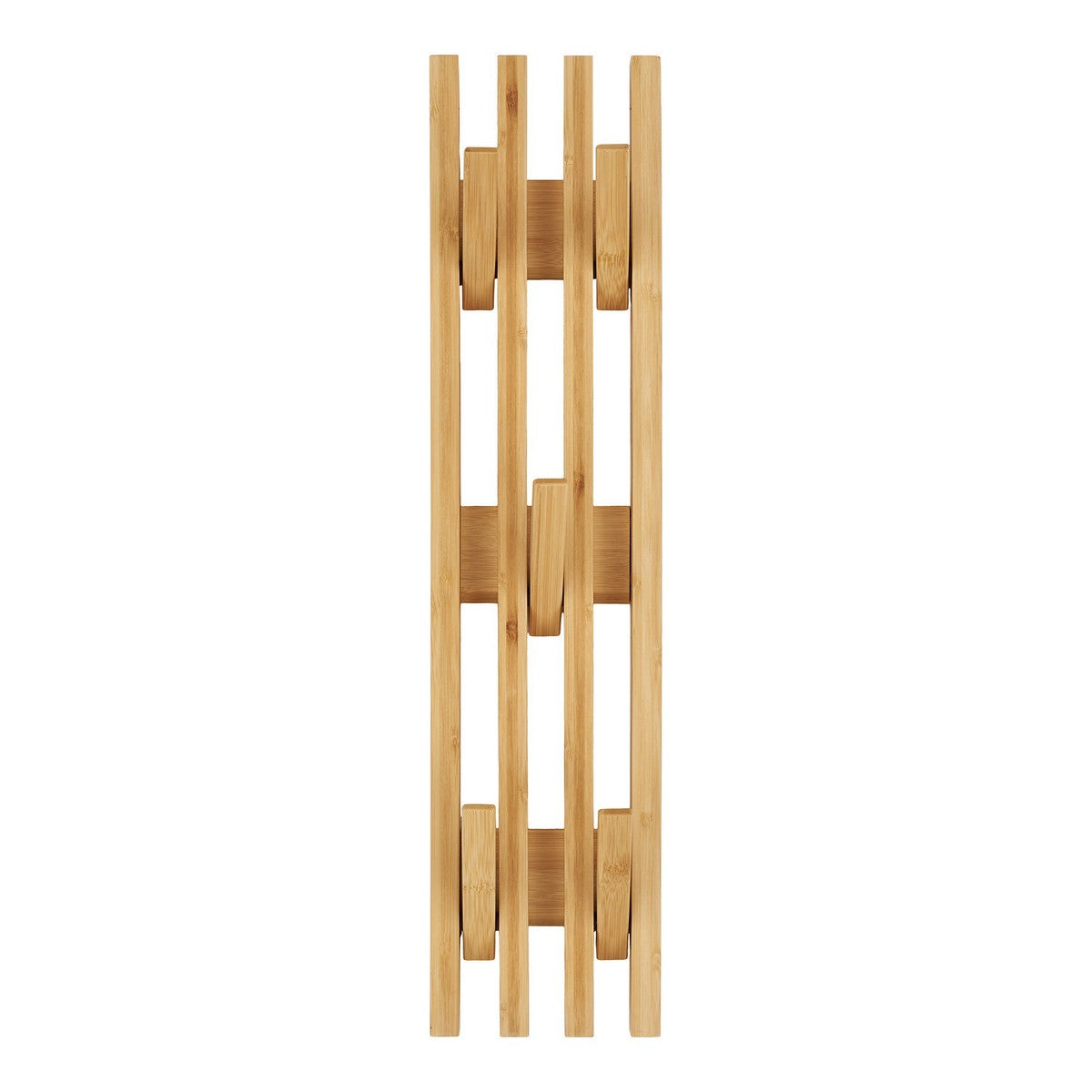 Appendiabiti da Parete Ember, Marrone, Bamboo, 14x9,5x60 cm, Seven Design