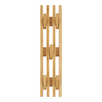 Appendiabiti da Parete Ember, Marrone, Bamboo, 14x9,5x60 cm, Seven Design