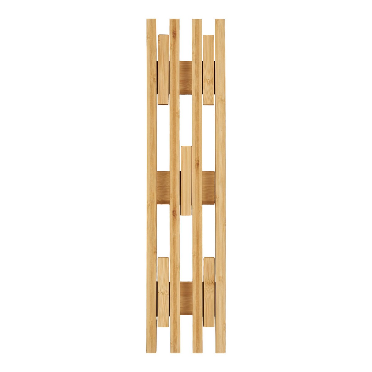Appendiabiti da Parete Ember, Marrone, Bamboo, 14x9,5x60 cm, Seven Design