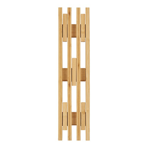 Appendiabiti da Parete Ember, Marrone, Bamboo, 14x9,5x60 cm, Seven Design