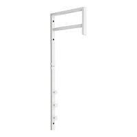 Appendiabiti da Parete Trento, Bianco, Metallo, 3x30x82 cm, Seven Design