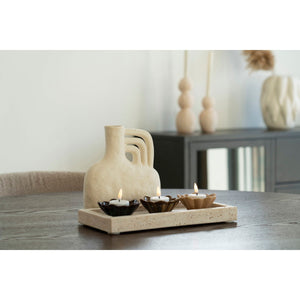 Vassoio Bryan, Marrone, Travertino, 15x30,5x3 cm, Seven Design