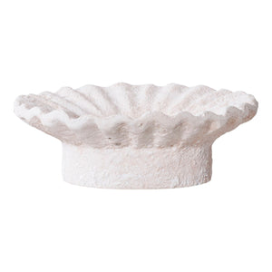 Portacandela Rachi, Bianco, Cemento, 21,5x21,5x7,3 cm, Seven Design