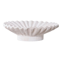 Portacandela Rachi, Bianco, Cemento, 21,5x21,5x7,3 cm, Seven Design